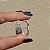 Brinco ear hook Claudia Arbex cristais prata vintage - Imagem 5