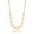 Colar choker elos redondos ouro semijoia - Imagem 1