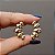 Brinco ear cuff gotas ouro semijoia - Imagem 7