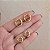 Kit 2 brincos argolinhas lisas ouro semijoia - Imagem 5