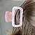 Piranha de cabelo acetato rosa vazada - Imagem 2