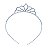 Tiara coroa strass metal prateado CR290 - Imagem 1