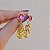 Brinco Elaine Palma gota zircônia pink e amarelo ouro semijoia - Imagem 7