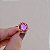 Anel ajustável Elaine Palma oval zircônia pink ouro semijoia - Imagem 3