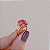 Anel ajustável Elaine Palma oval zircônia pink ouro semijoia - Imagem 5