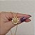 Colar pingente girassol ouro fosco semijoia - Imagem 5