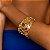 Bracelete Elaine Palma vazado ouro semijoia - Imagem 2