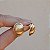 Brinco oval ouro semijoia TZ-240403 - Imagem 4