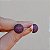 Brinco meia esfera zircônia pink ouro semijoia E240226 - Imagem 4