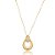 Colar gota zircônia ouro semijoia XL 1831 - Imagem 1
