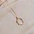 Colar oval olho de gato ouro semijoia XL 2341 - Imagem 3