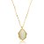 Colar oval olho de gato ouro semijoia XL 2341 - Imagem 1