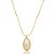 Colar oval pérola ouro semijoia XL 2285 - Imagem 1