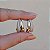 Brinco ear hook gota zircônia ouro semijoia BA 7268 - Imagem 4