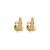 Brinco ear hook gota zircônia ouro semijoia BA 7268 - Imagem 1