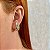 Brinco ear hook gota zircônia ouro semijoia BA 7268 - Imagem 2