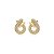 Brinco gota zircônia ouro semijoia BA 7253 - Imagem 1