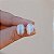 Brinco oval cristal olho de gato ouro semijoia BA 7090 - Imagem 4
