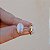Brinco oval cristal olho de gato ouro semijoia BA 7090 - Imagem 6