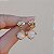 Brinco penduricalho cristal olho de gato ouro semijoia BA 6053 - Imagem 4