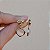 Brinco penduricalho cristal olho de gato ouro semijoia BA 6053 - Imagem 5