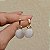 Brinco penduricalho cristal olho de gato ouro semijoia BA 5903 - Imagem 4