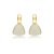 Brinco penduricalho cristal olho de gato ouro semijoia BA 5825 - Imagem 1
