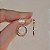 Brinco penduricalho cristal olho de gato ouro semijoia BA 7232 - Imagem 5