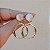 Brinco penduricalho cristal olho de gato ouro semijoia BA 5707 - Imagem 4