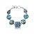 Pulseira pedra natural abalone prata 925 - Imagem 1