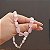 Colar curto pedra natural quartzo rosa prata 925 - Imagem 5