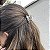 Piranha de cabelo Bianca acrilíco corações dourado 05 079 - Imagem 2
