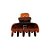 Piranha de cabelo Bianca acrílico marrom letra F 05 003 - Imagem 1