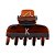 Piranha de cabelo Bianca acrílico marrom letra K 05 003 - Imagem 5