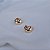 Brinco argolinha facetada m ouro semijoia 24a05014 - Imagem 5