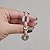 Pulseira elos metal texturizado ouro e ródio semijoia PU 926 - Imagem 6