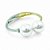Bracelete pérolas ouro e ródio semijoia 2991 - Imagem 1
