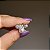 Broche pin borboleta pérola strass ródio semijoia - Imagem 3