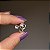 Broche pin borboleta pérola strass ródio semijoia - Imagem 4