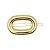 Presilha oval Rellie vazada metal dourado - Imagem 1