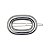 Presilha oval Rellie vazada metal prateado - Imagem 1