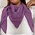 Lenço quadrado liso roxo LEN-HS-002 - Imagem 2
