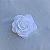 Broche rosa tecido branco FL-003 - Imagem 8
