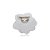Broche rosa tecido branco FL-003 - Imagem 5