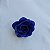 Broche rosa tecido azul marinho FL-003 - Imagem 8