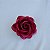 Broche rosa tecido vermelho burgundy FL-003 - Imagem 8