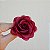 Broche rosa tecido vermelho burgundy FL-003 - Imagem 6