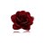Broche rosa tecido vermelho burgundy FL-003 - Imagem 1