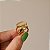 Anel duplo pedra natural nautilus ouro semijoia - Imagem 5