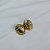 Brinco oval cristal ouro vintage semijoia - Imagem 2